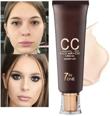 GABBU 7 In 1 CC Face Foundation Cream Foundation For Face Makeup Foundation(Beige, 60 ml)