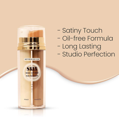 tanvi27 Face Makeup 2 in 1 Primer and Long Wear foundation Foundation(beige, 60 g)