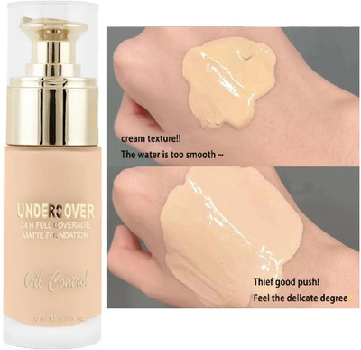 Yuency Face Base Liquid Foundation, Weightless, Matte Finish Color  Foundation(White Ivory, 30 ml)
