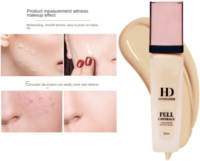 SEUNG High Quality New HD Liquid Foundation Matte Finish Liquid  Foundation(IVORY, 35 ml)