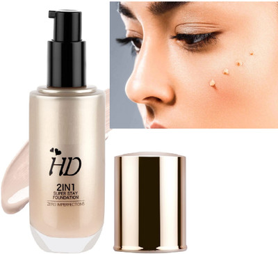 Arcanuy LONG LASTING SUPER HD FULL refines pores COVERAGE FOUNDATION Foundation(BEIGE, 60 ml)