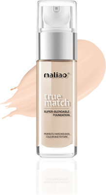 maliao True Match Super-Blendable Foundation - Perfectly Matched Beauty Foundation(SOFT IVORY, 30 ml)