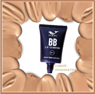 BLUEMERMAID Full Coverage Long Lasting Perfecting Liquid  Foundation(IVORY, 30 ml)