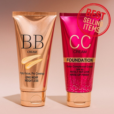 FIDAH BB + CC Cream Combo | Weightless Long Wear & SPF 30 Makeup Base | 2 x 30ml Foundation(Natural Beige (BB) + Medium Tone (CC), 60 ml) FIDAH BB + CC Cream Combo | Weightless Long Wear & SPF 30 Makeup Base | 2 x 30ml Foundation(Natural Beige (BB) + Medium Tone (CC), 60 ml)