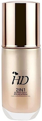 HUZURLU Full Coverage HD Smooth Cream Foundation/*/ Foundation(BEIGE, 60 ml)