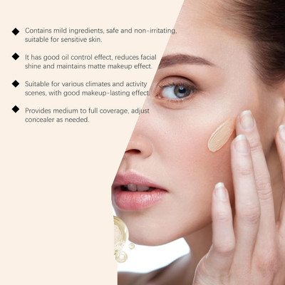 FLORERO New buildable coverage. mousse foundation Foundation(IVORY, 30 ml)