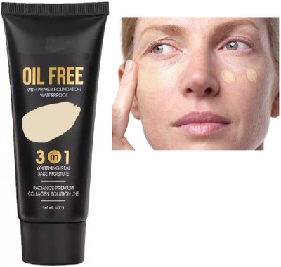 Arcanuy 24 hour long lasting full coverage 3 in 1 foundation Foundation(NATURAL, 60 ml)