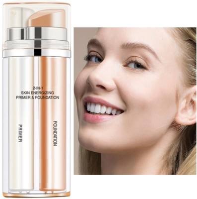 Arcanuy HD Makeup 2 In 1 Foundation and Primer Matte Velvet Foundation(beige, 60 ml)