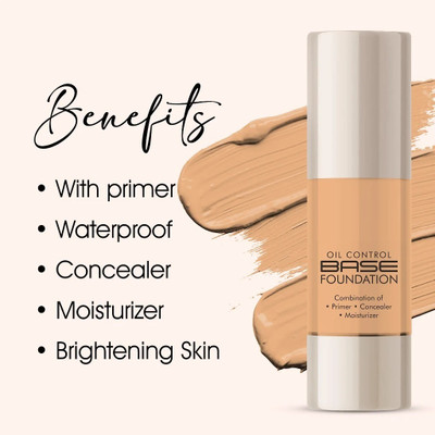 DARVING Waterproof Matte Effect Colour Correction Base  Foundation(BEIGE, 30 ml)