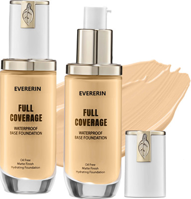 EVERERIN Lightweight Foundation Non-cakey with All-Day Coverage Foundation(Ivory, 90 ml)