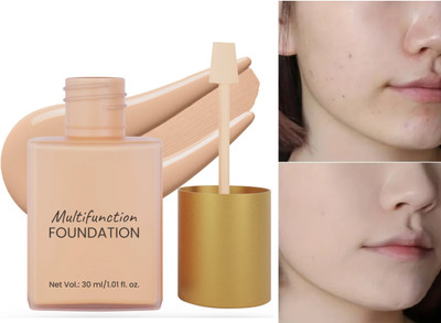 GULGLOW99 Full Coverage, Oil Control, Invisible Pores & Dark Circles,Foundation Cream Foundation(natural, 30 ml)