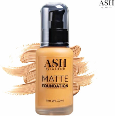 ASH BY LA OTTER Full Coverage Liquid 12 Hr Stay Foundation(Beige, 30 ml)