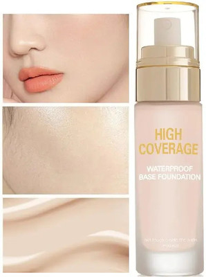 FRAILENO High Coverage Waterproof Base Foundation - Flawless All-Day Foundation ( Foundation(BEIGE, 60 ml)