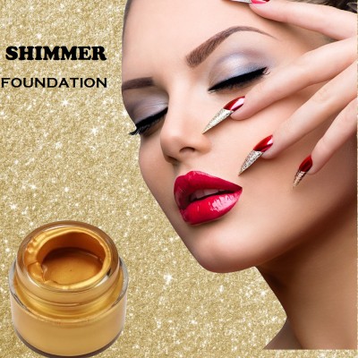 Emijun Skin Natural Light Golden Face and Body Shimmer  Foundation(GOLD, 30 g)