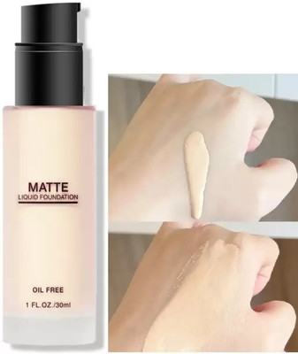 THTC Matte Face Foundation Waterproof Full Coverage  Foundation(beige, 30 ml)