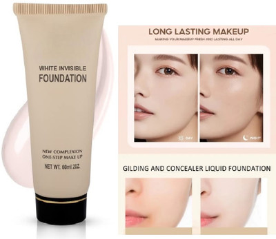 Arcanuy Ultra HD Invisible Cover Foundation, Lightweight, Full Coverage Foundation(IVORY, 60 ml)