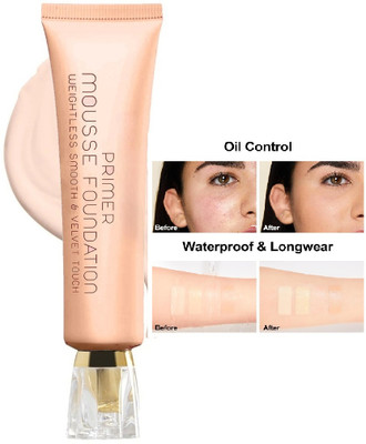 Yuency Velvet Touch Primer Mousse  Foundation(WHITE IVORY, 30 ml)