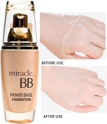 DARVING BB Foundation with Primer Base Oil Control & Poreless Foundation(BEIGE, 60 ml)