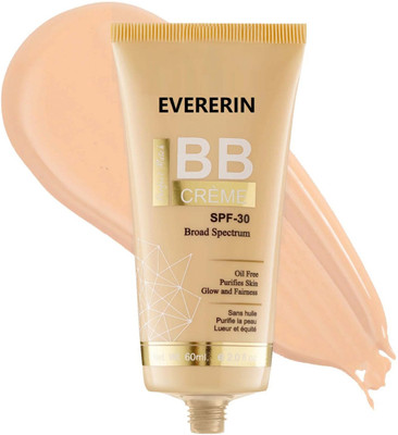 EVERERIN Korean Liquid Foundation for Face Makeup With SPF-30 | Full Coverage | Oil Free Foundation(beige, 60 ml)