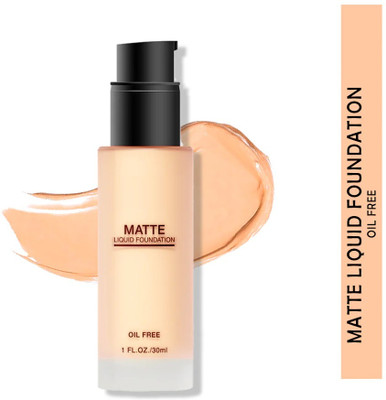 manasona High Coverage Matte Liquid  Foundation(NATURAL BEIGE, 30 ml)