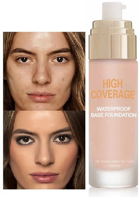 WOONGMI High Coverage | Lightweight | Easy to Blend | Foundation(Beige, 60 ml)