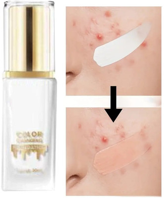 luzimaisa Liquid Foundation Full Coverage Waterproof Lightweight Long Lasting Moisturizing Foundation(white, 30 ml)