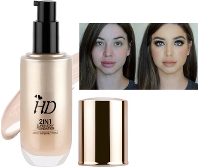 Arcanuy BEST LONG LASTING SUPER HD FULL COVERAGE FOUNDATION Foundation(BEIGE, 60 ml)