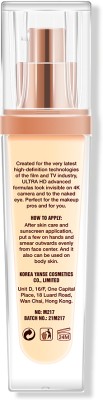 maliao Ultra HD FOND DE TEINT Invisible Cover Foundation - Seamless Perfection Foundation(Natural Beige, 35 ml)