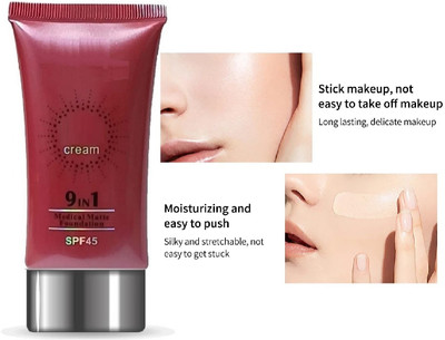 GABBU 9IN1 FOUNDATION SPF 45 FOR MAKEUP 103 Foundation(light ivory, 50 ml)