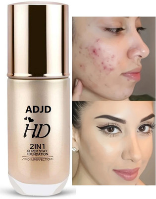 ADJD Naturally Long Lasting Waterproof  Foundation(BEIGE, 60 ml)