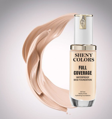 SHENY COLORS Full Coverage Face Makeup Oil-Free Waterproof Foundation (PACK OF 1) Foundation(BEIGE, 45 ml)