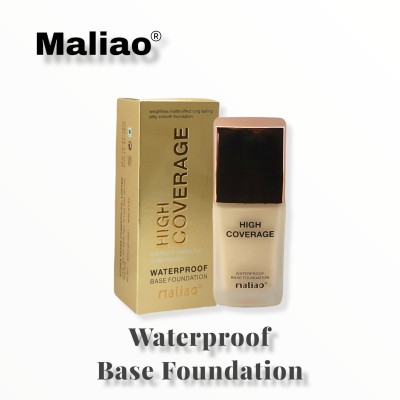 maliao High coverage waterproof base foundation silky touch create the makeup* Foundation(beige, 40 ml)