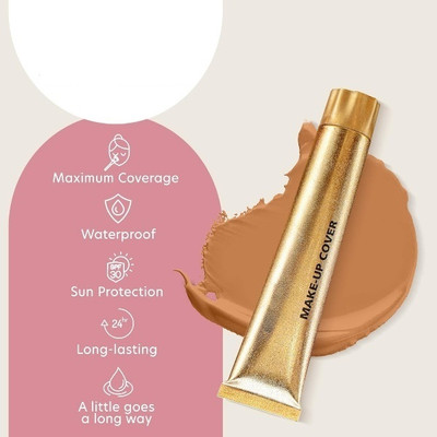 HUZURLU Matte + Poreless Liquid  Foundation(DARK BEIGE, 30 g)