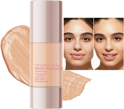 Arcanuy Best Oil Control Base Foundation primer+ concealer + moisturizing Foundation(beige, 30 ml)