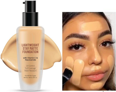 EVERERIN Matte Foundation Oil Control Super Coverage Smooth Application SPF-25 Waterproof Foundation(NATURAL, 30 ml)
