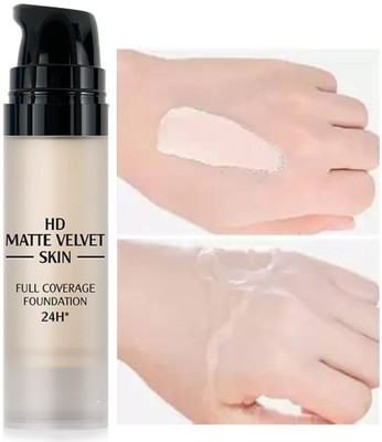 Latixmat Lightweight Foundation Non-cakey with HIgh Coverage  Foundation(Ivory, 15 ml)