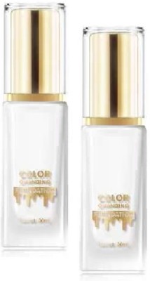 ADJD Combo Foundation Liquid Base Makeup Change To Your Skin Tone Foundation(WHITE, 60 ml)