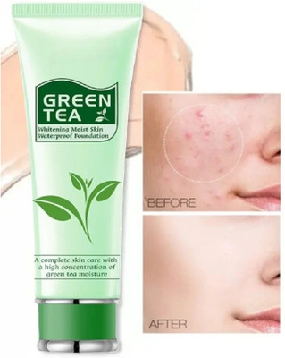 AEPRUY Green Tea Oil Free Foundation | Smooth Application and Full Coverage Foundation(WHITE IVORY, 80 ml)