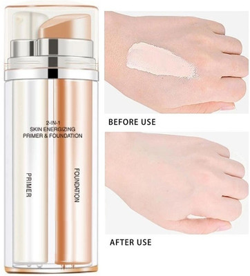 DARVING 2 in 1 Primer & Foundation for face make up Foundation(BEIGE, 60 ml)