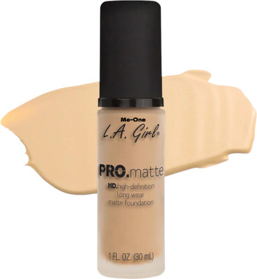 Me-One Pro.Matte HD high-Defination Long Wear Matte Foundation|| Foundation(Ivory, 30 ml)