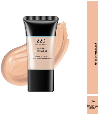 luzimaisa Matte Poreless Foundation for Normal to Oily Skin Foundation(natural beige, 18 ml)