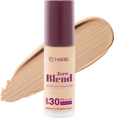MARS SPF30 PA++++ Zero Blend Weightless Makeup Foundation(07-CARAMEL GLOW, 30 ml)