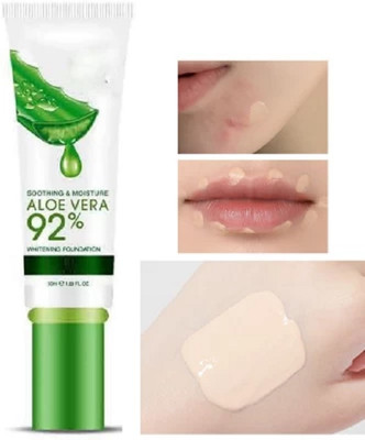 HUZURLU Natural Color Concealer Waterproof Isolation Sunscreen  Foundation(BEIGE, 50 ml)