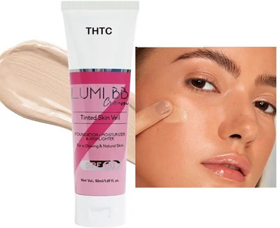 THTC Fine Lines & Wrinkles | Non-Sticky | Glowing face cream Foundation(BEIGE, 50 ml)