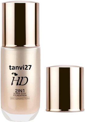 tanvi27 High Coverage Liquid Foundation | Blemish Free & Blendable Makeup  Foundation(Beige, 60 ml)