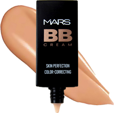 MARS BB Cream Skin Perfection Long Lasting Color-Correcting  Foundation(Biscuit, 30 ml)