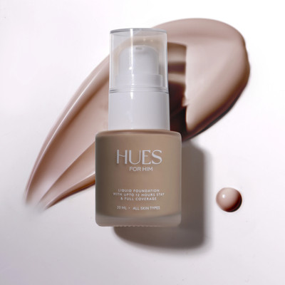 HUES FOR HIM Men's Full-Coverage Foundation & Moisturizer Cream ,for All Skin Types Foundation(Deep Espresso, 20 ml)