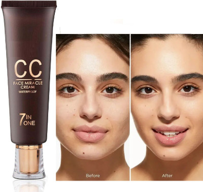 REIMICHI CC FACE MIRACLE CREAM WATER PROOF 7 IN 1 FOUNDATION BEIGE Foundation(BEIGE, 45 ml)