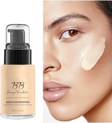 RED4 Liquid foundation Blend High Definition Finish Lightweight & Long-Lasting 1 Foundation(beige, 30 ml)