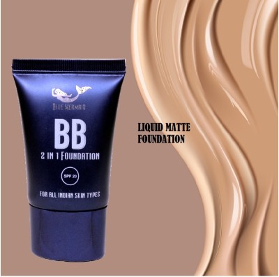 BLUEMERMAID WATERPROOF MAKEUP BB TUBE FOUNDATION BEST NATURAL FINISH Foundation(BEIGE, 30 ml)